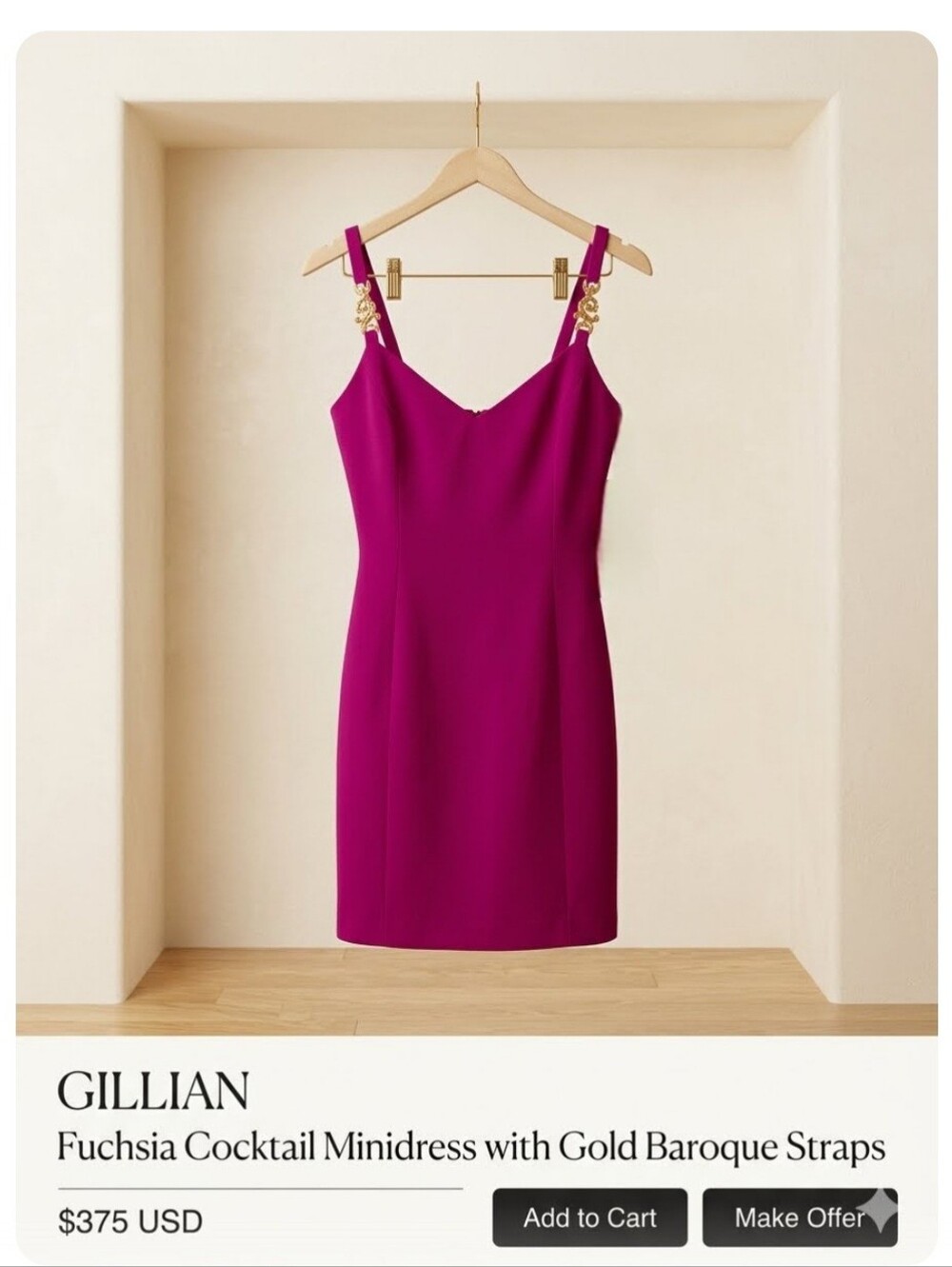 Fuschia Cocktail Minidress